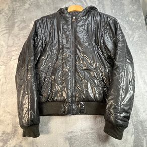 Rare Mammut XC OSLabelproject Jacket - Black Quilted Bomber - Ltd Edition - L