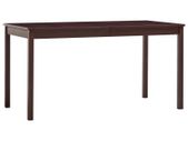 Dining Table Dark Brown 140x70x73 cm Pinewood