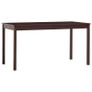 Dining Table Dark Brown 140x70x73 cm Pinewood Image 2