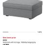 kivik grey 3 seater and footstool Image 3