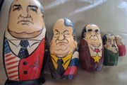 Vintage 1990s Russian Leader Nesting Dolls