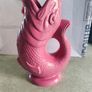 Glug Jug / Vase Rose Pink By wade pottery made in England. Image 6