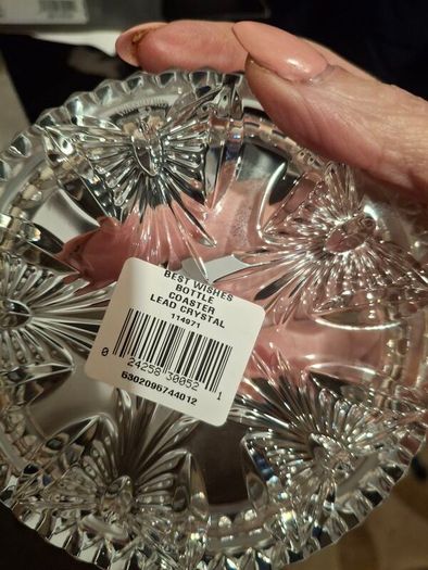 Waterford crystal coaster holder