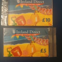 2 x mint Ireland Direct phonecards