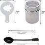 Coffee Stencils, Coffee Accessories Set 31PCS, Chocolate Shaker Duster, Cappuccino Coffee Barista Latte Hot Chocolate Cocoa Cake Design Decoration Duster Coffee Art Coffee Toppers (FREE POSTAGE) Image 6