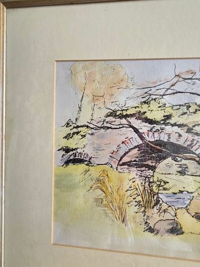 "Bridge at Laragh" Watercolour by Michael Walsh - Signed and dated