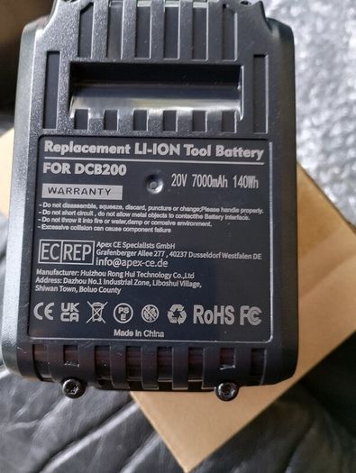 battery for DeWalt