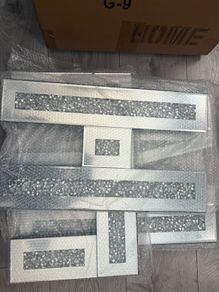 mirrored wall letters