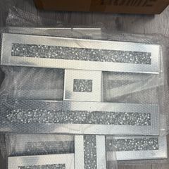 mirrored wall letters