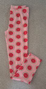 Maxomorra watermelon leggings age 9-10