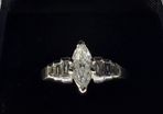 2 appraisals 1.3CT Platinum and natural earth mined diamonds engagememt ring