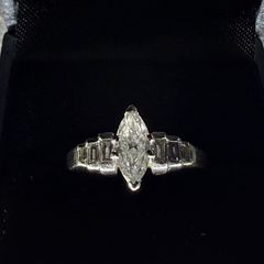 2 appraisals 1.3CT Platinum and natural earth mined diamonds engagememt ring