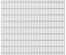 2D Garden Fence Panel 2.008x2.03 m  Grey