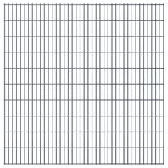 2D Garden Fence Panel 2.008x2.03 m  Grey