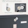 NEW SALE | Post Box, Wall Mounted Letterbox, Mailbox, Copper Lock Cylinder with Swivel Cap, Nameplate, Newspaper Holder, Easy to Install Image 6