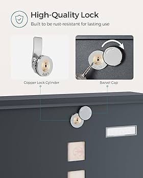 NEW SALE | Post Box, Wall Mounted Letterbox, Mailbox, Copper Lock Cylinder with Swivel Cap, Nameplate, Newspaper Holder, Easy to Install