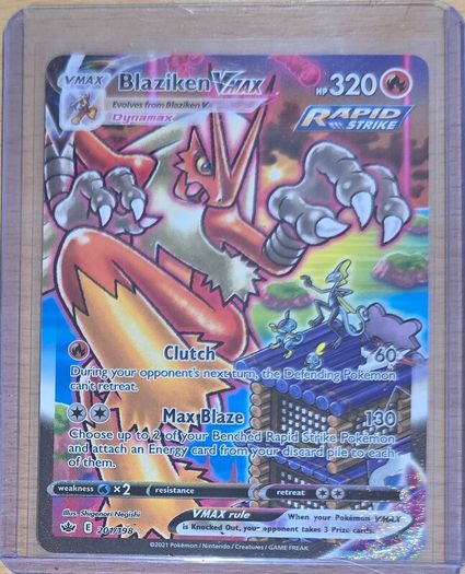 Blaziken VMAX - 201/198 - Pokemon card Chilling Reign Alternate Art Rare