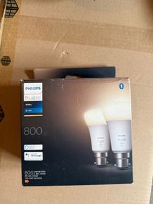 Philips Hue White Smart Bulbs B22 Twin Pack
