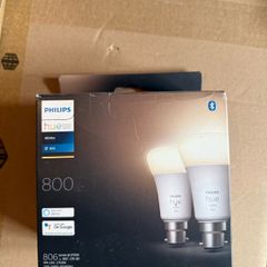 Philips Hue White Smart Bulbs B22 Twin Pack