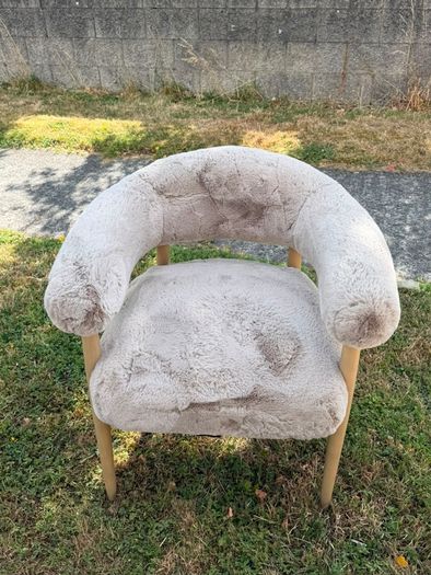 NEXT Aire Oslo Faux Fur Mink Chair