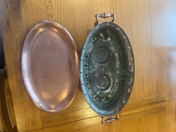 Antique French Copper Food Warmer