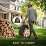 Metal Firewood Log Holder, U-Shaped Firewood Rack with Carrying Holer and Stable Base, Indoor Outdoor Fireplace Wood Storage Shelf for Fireside Patio Garden(U-shape) (17x20.8x13inches) Image 5