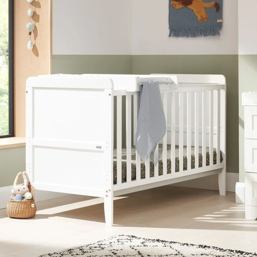 Tutti Bambini Rio Cot Bed + Premium Little Green Sheep Natural Mattress