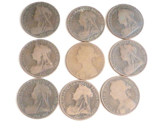 Victorian pennies