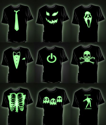 Glow In The Dark T-shirts Tee Top Shirt Great Gift Present
