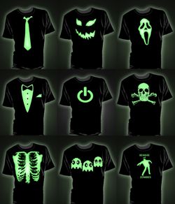 Glow In The Dark T-shirts Tee Top Shirt Great Gift Present