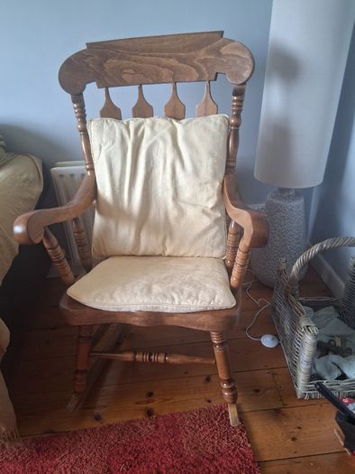Wooden rocking chair