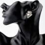 Art Deco Vintage Style Silver Earrings Image 4