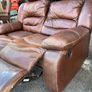 Leather recliner couch/sofa and armchair Image 5