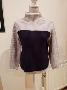 M&S colourblock jumper size s uk10
