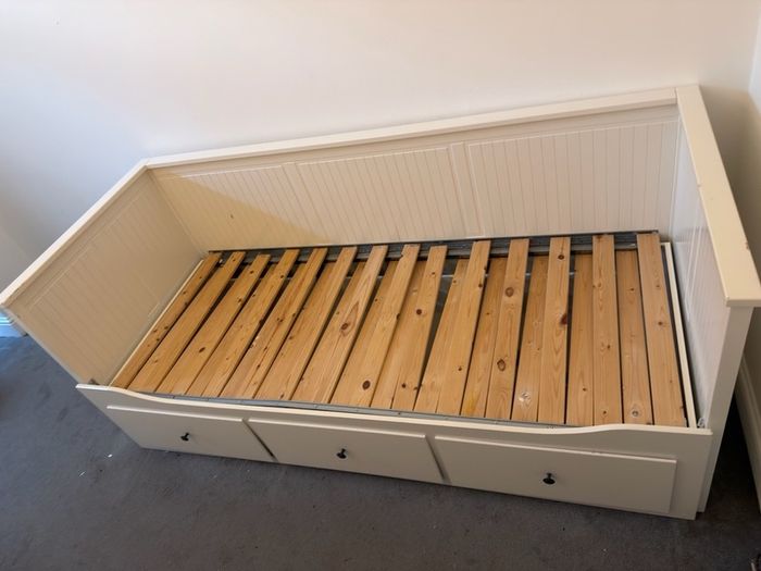 Hemnes Day- Bed frame with 3 drawers, white