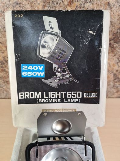 Vintage BROM LIGHT 650 DELUXE bromine lamp