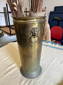 Vintage brass umbrella holder