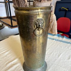 Vintage brass umbrella holder