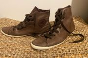 Converse Brown Leather Slim Sole