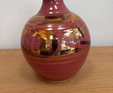 Stoneware Jackson Gold Embellished Vase (12cm)