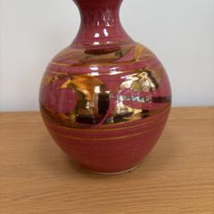 Stoneware Jackson Gold Embellished Vase (12cm)