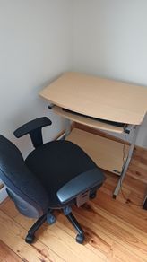desk and chair