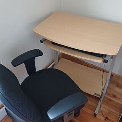desk and chair
