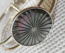 Monet mother of pearl bangle