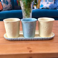 Ceramic plant pot set