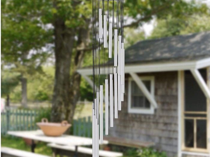 Wind Chimes Outdoor,Large Wind Chimes,36" Garden Chimes with 18 Aluminum Alloy Tubes and 3 S Hooks for Garden Patio Backyard Decor Gift etc (MULTIPLE COLOURS)