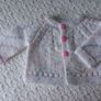 Hand Knit: Premature Baby Cardigans: 3.5-5.5 lbs Image 4