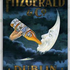 Fitzgerald Irish whiskey metal sign bar wall sign
