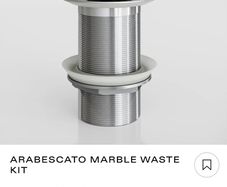 lusso arabescato marble waste kit
