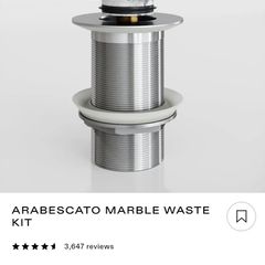 lusso arabescato marble waste kit